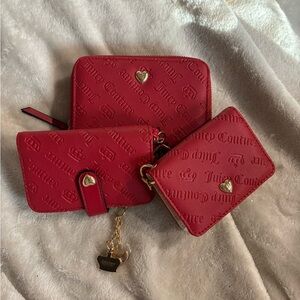 Red juicy couture set wallets